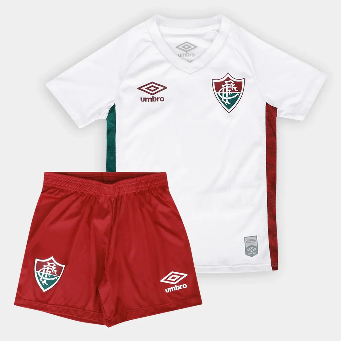 Kit Infantil Fluminense II 25/26 s/n Torcedor Umbro - Verde+Vermelho