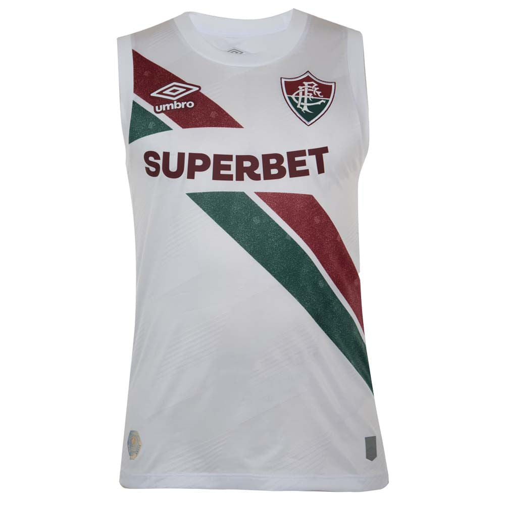 Camisa Regata  Fluminense 24/25 - Umbro Torcedor Masculina - Branca